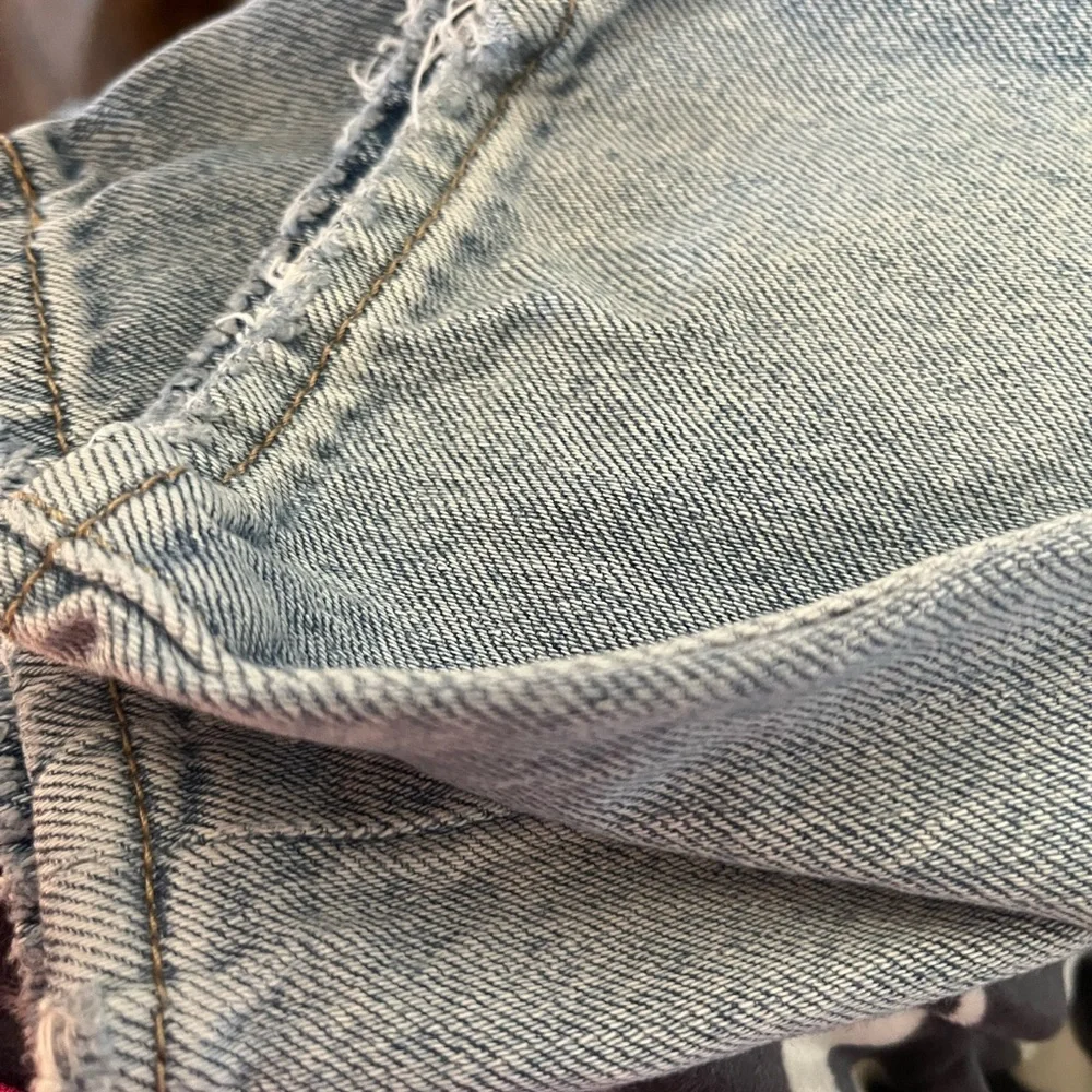 Levi's Premium High Rise Loose Tapered Distressed Denim Jeans